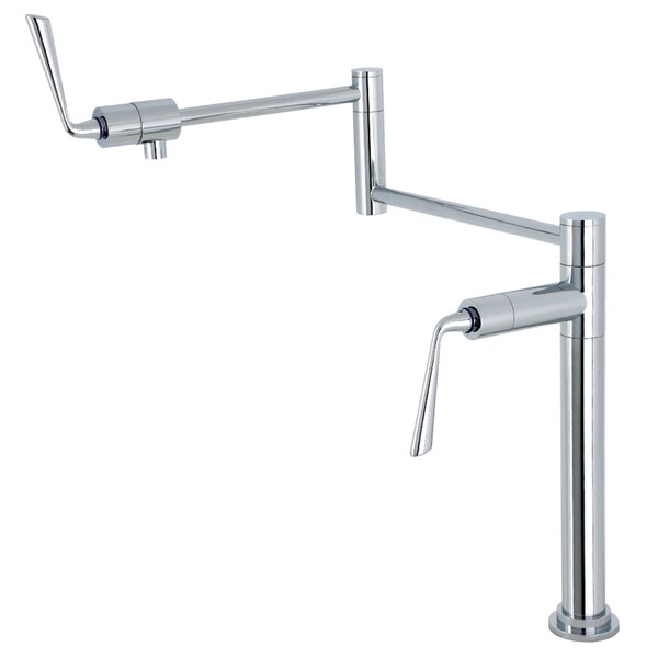 Deck Mount Pot Filler, Polished Chrome